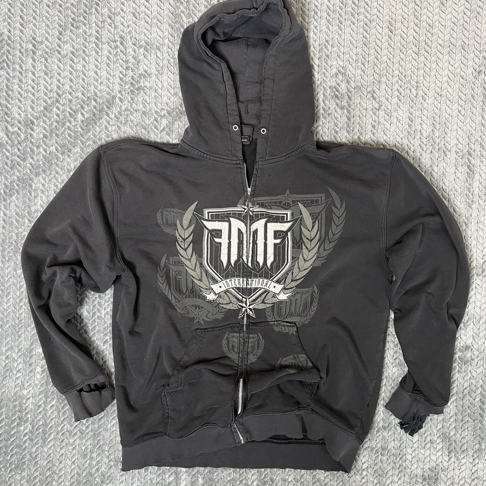 So Cal FMF Vintage Y2K Mens Large Hoodie Sweatshirt BMX Surf Grunge Thrashed
